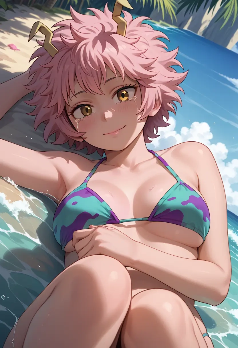 boku_no_hero_academia,ashido_mina,bikini,rainbow-colored,sexy  - 