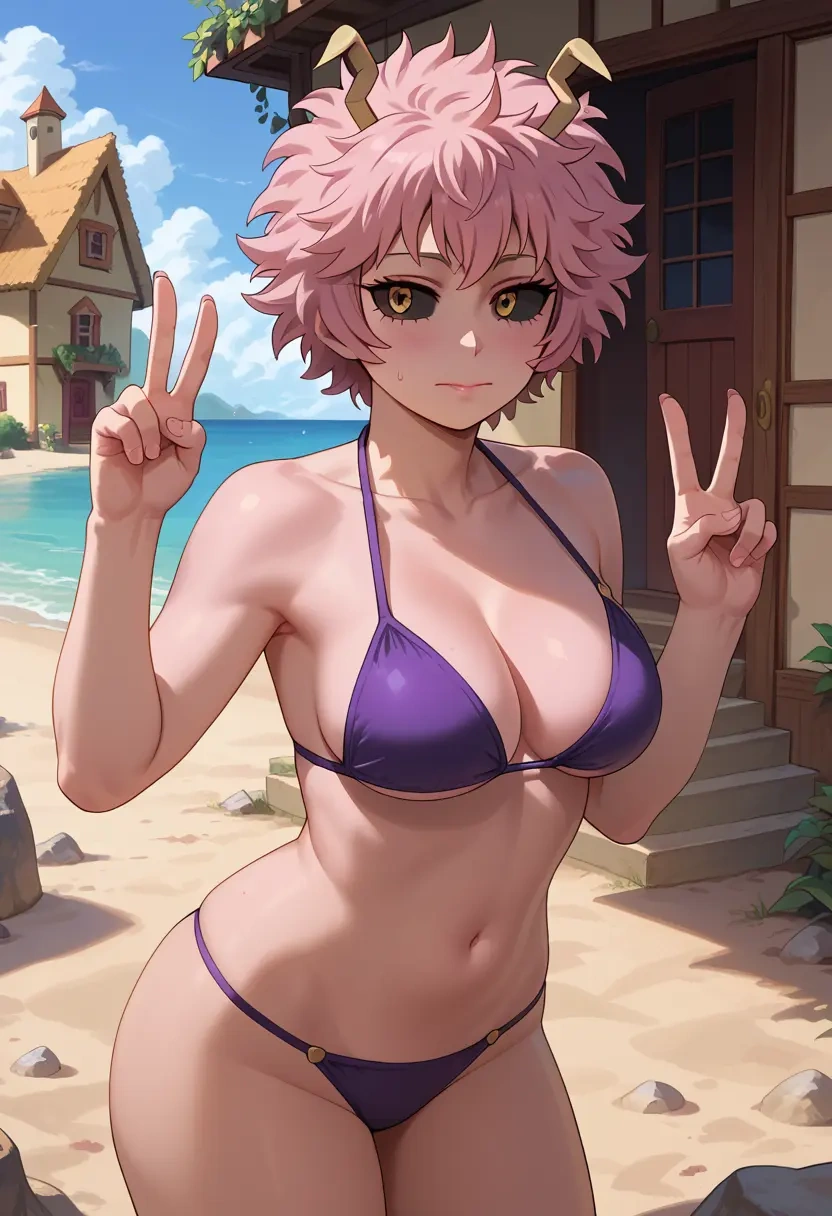 boku_no_hero_academia,ashido_mina,black bikini  - 