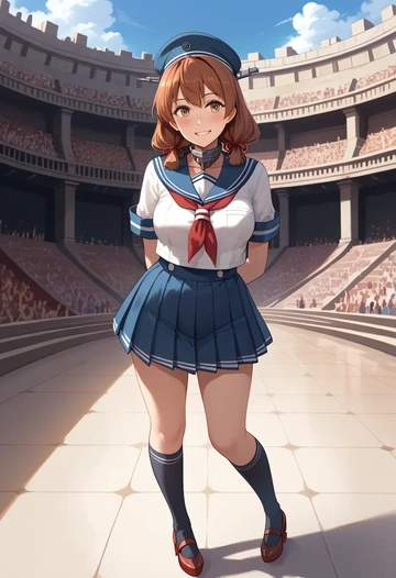 kantai_collection,ashigara_(kancolle),sailor, uniform  - AI generated anime art