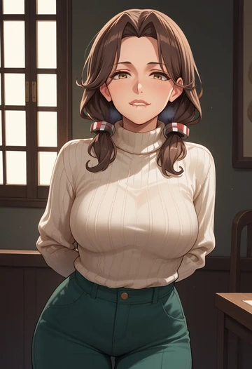 kantai_collection,ashigara_(kancolle),sweater  - AI generated anime art