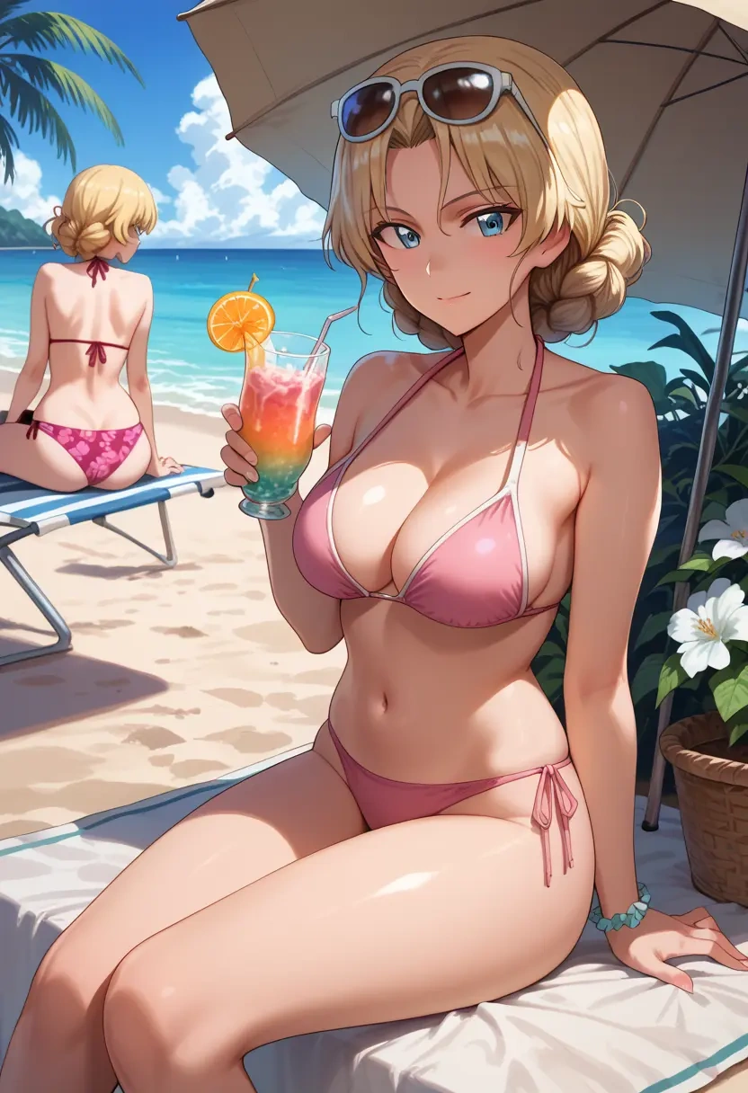 girls_und_panzer,assam_(girls_und_panzer),bikini  - 