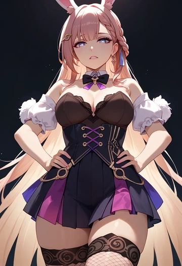 star rail,asta,bunny girl, sexy,stockings  - AI generated anime art