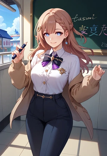 star rail,asta,teacher, sweater  - AI generated anime art