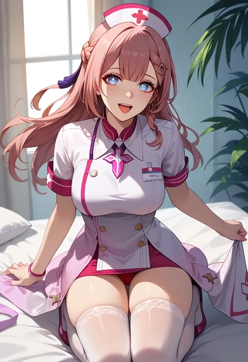 star rail,asta,nurse,stockings,sexy,panties  - AI generated anime art