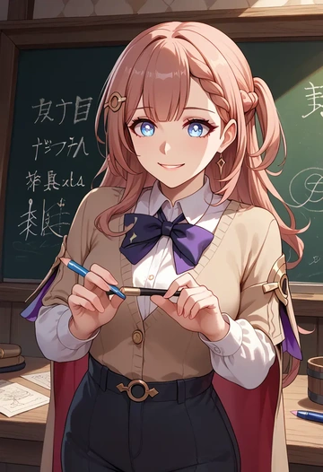 star rail,asta,teacher, sweater  - AI generated anime art