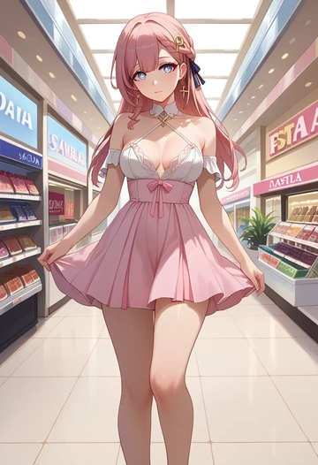 star rail,asta,silk slip dress  - AI generated anime art