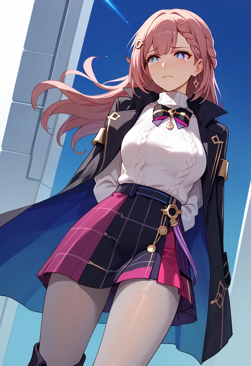 star rail,asta,winter,student uniform,pea coat  - 