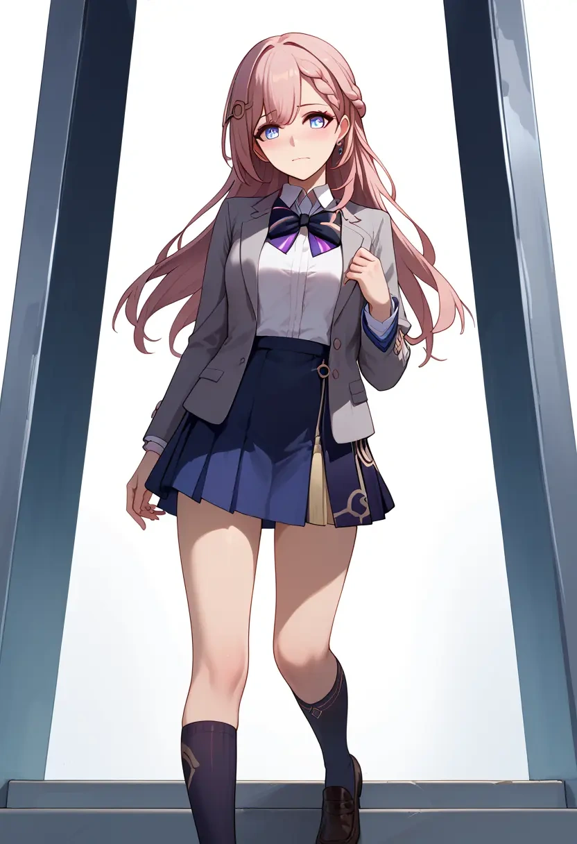 star rail,asta,winter,student uniform,blazer  - 