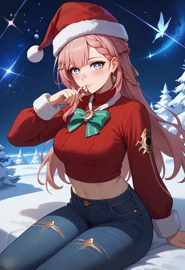 star rail,asta,Christmas  - AI generated anime art