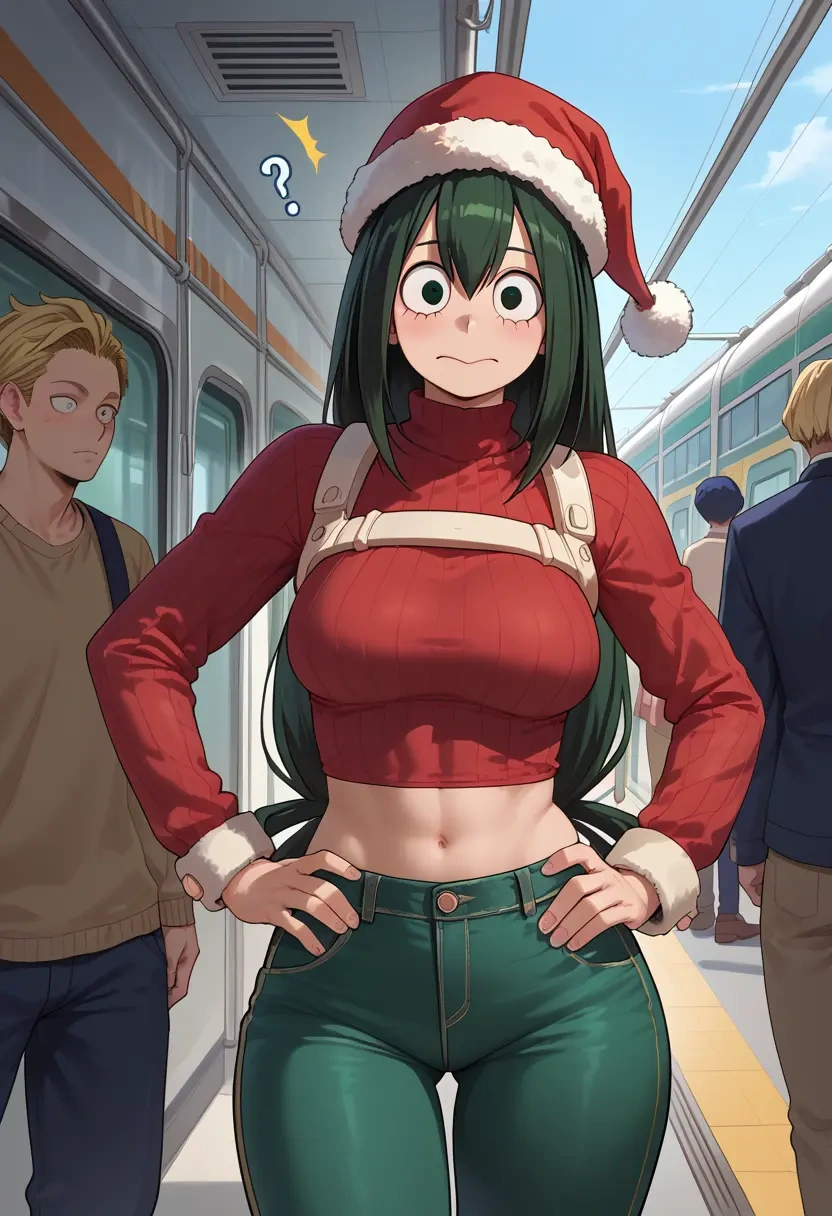 boku_no_hero_academia,asui_tsuyu,Christmas  - 