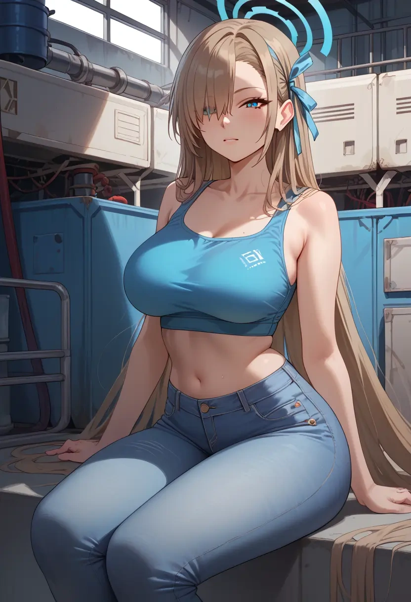 blue_archive,asuna_(blue_archive),crop top  - 