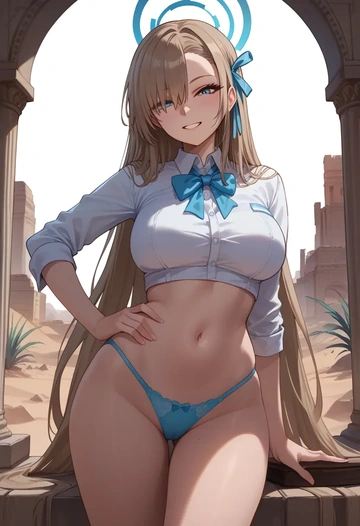 blue_archive,asuna_(blue_archive),lingerie  - AI generated anime art