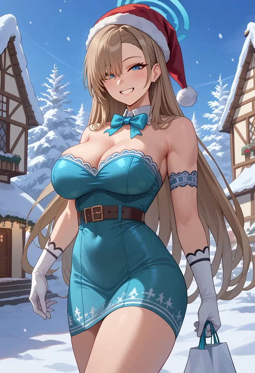 blue_archive,asuna_(blue_archive),Christmas,dress  - 