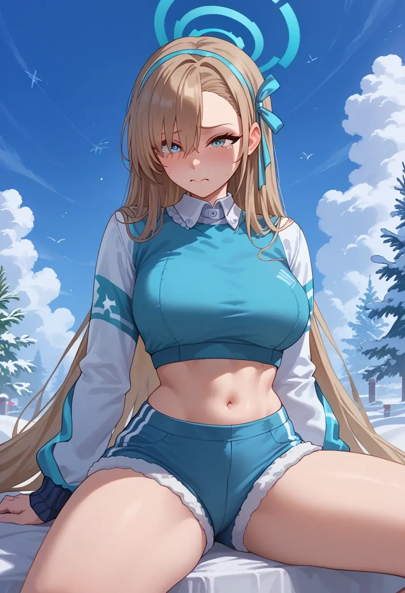 blue_archive,asuna_(blue_archive),red velvet shorts  - 