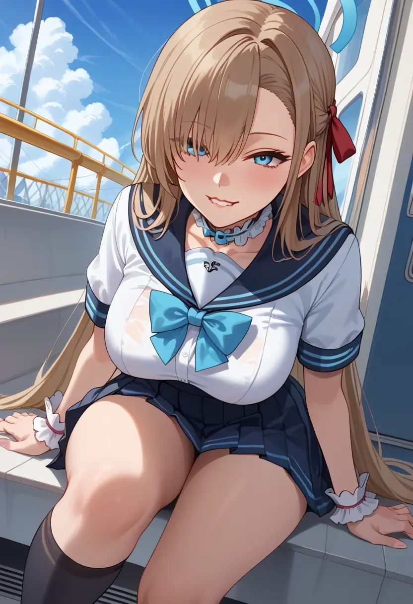 blue_archive,asuna_(blue_archive),sailor, uniform  - 