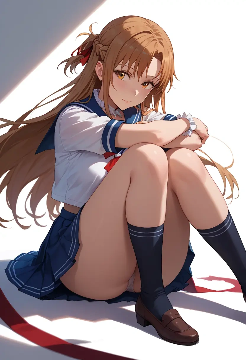 sword_art_online,asuna_(sao),sailor, uniform  - 