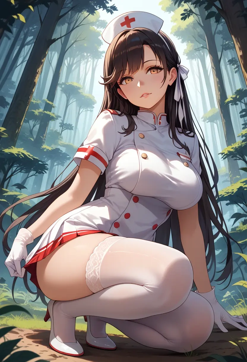 azur_lane,atago_(azur_lane),nurse,stockings,sexy,panties  - 