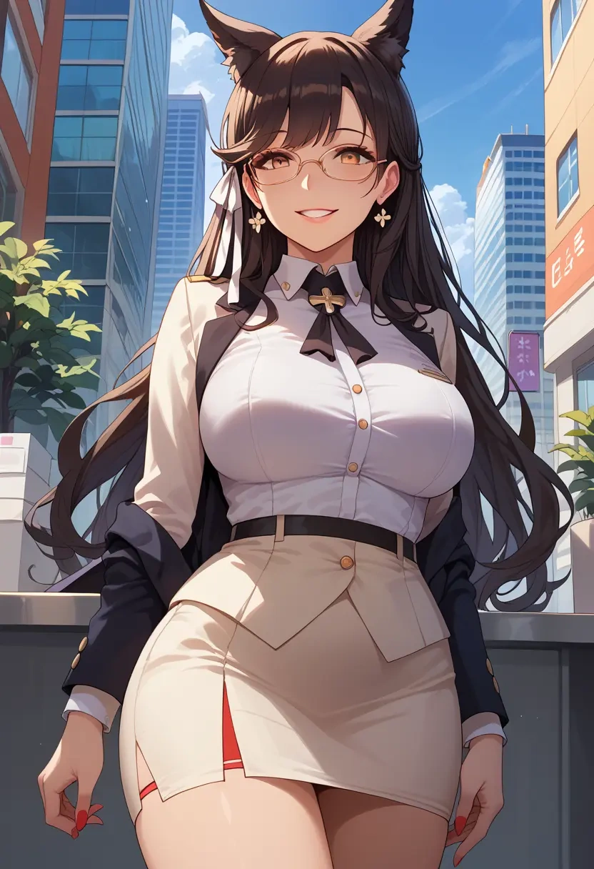 azur_lane,atago_(azur_lane),OL, glasses,  - 