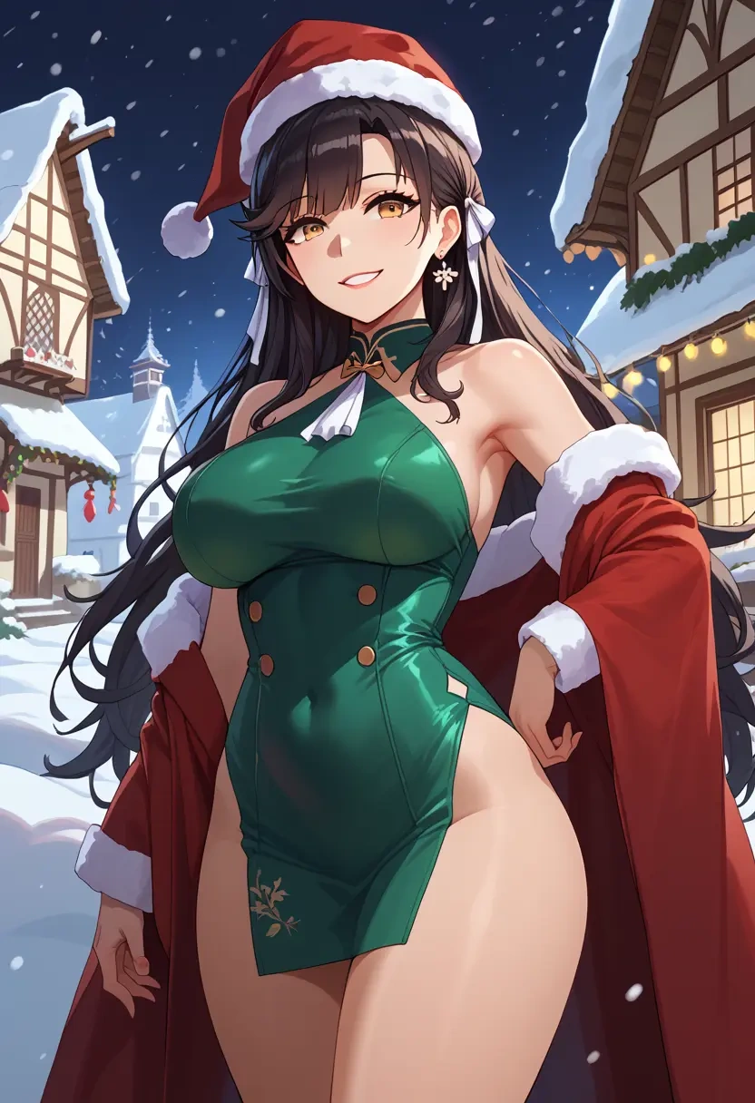 azur_lane,atago_(azur_lane),Christmas,dress  - 