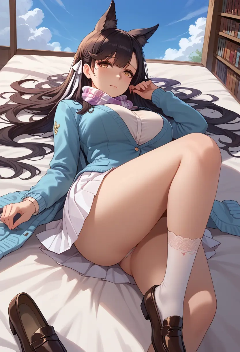 azur_lane,atago_(azur_lane),spring,student uniform,cardigan  - 