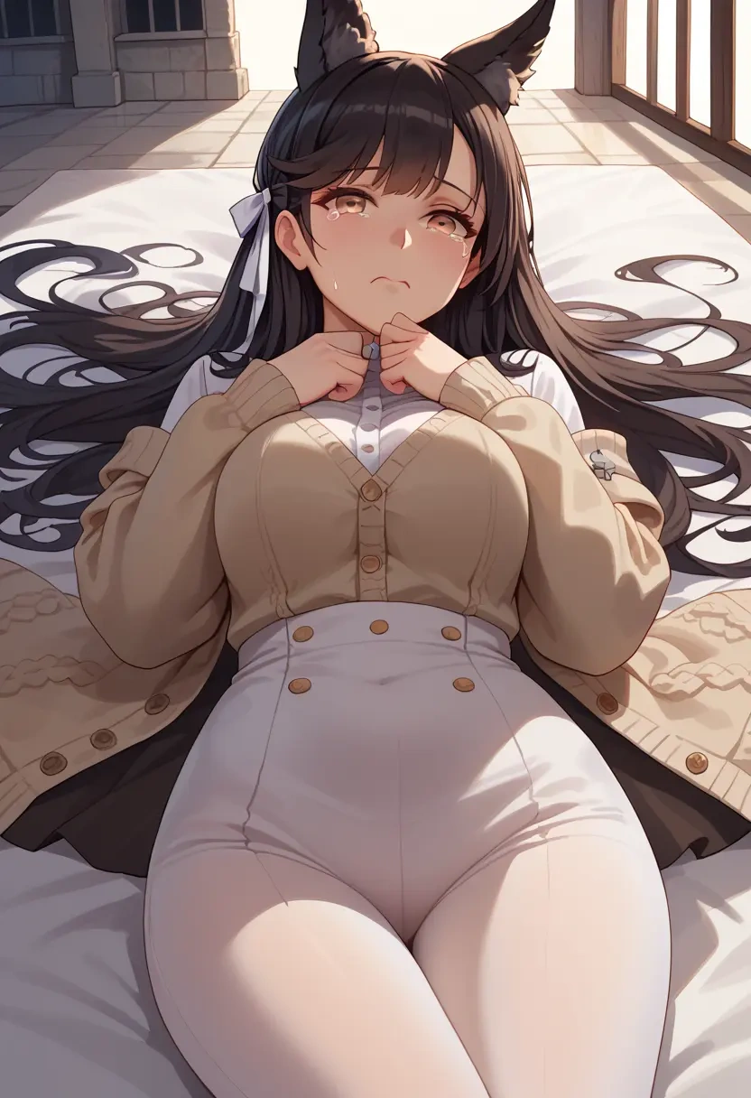 azur_lane,atago_(azur_lane),cardigan,oversized,wide-leg pants  - 