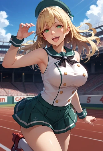 kantai_collection,atago_(kancolle),athletic  - AI generated anime art