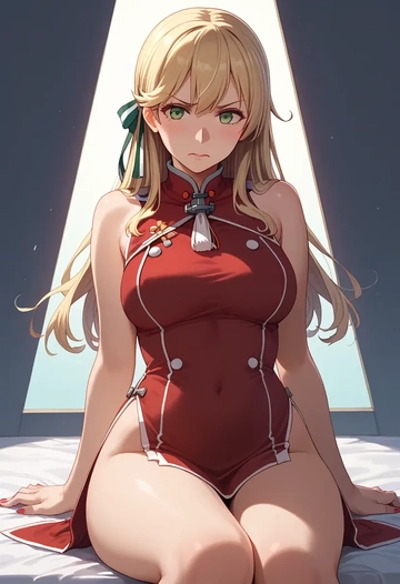 kantai_collection,atago_(kancolle),qipao  - AI generated anime art