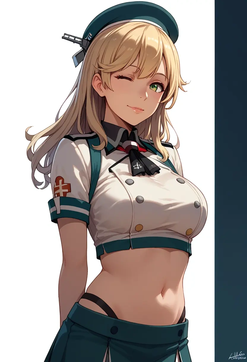 kantai_collection,atago_(kancolle),crop top,athletic shorts  - 