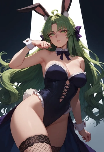 fate_(series),atalanta_(fate),bunny girl, sexy,stockings  - AI generated anime art