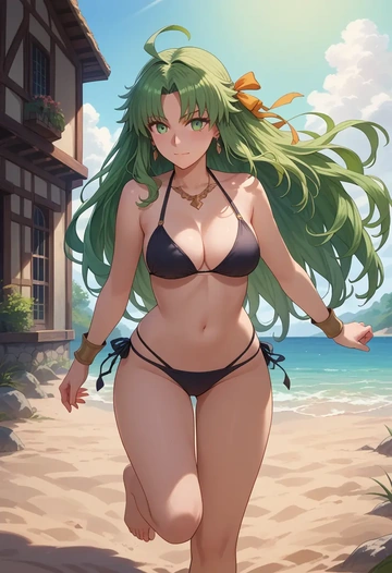 fate_(series),atalanta_(fate),black bikini  - AI generated anime art