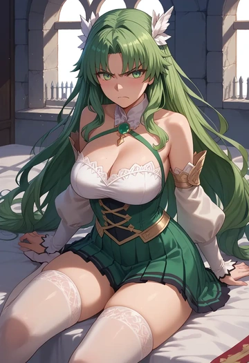 fate_(series),atalanta_(fate),mini skirt,stockings  - AI generated anime art