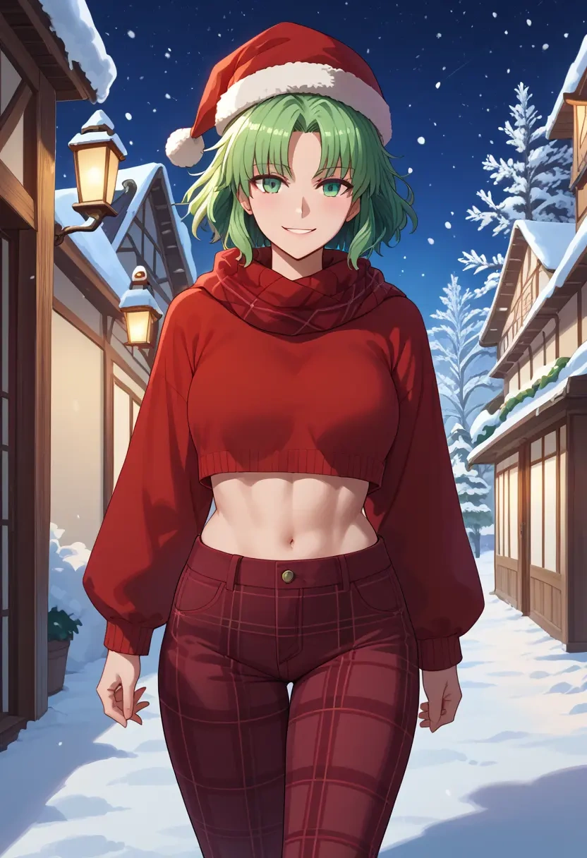 fate_(series),atalanta_(fate),Christmas,plaid trousers  - 