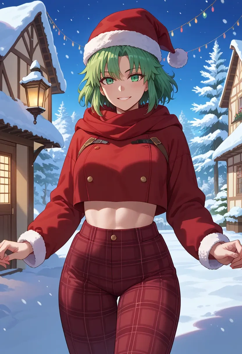 fate_(series),atalanta_(fate),Christmas,plaid trousers  - 