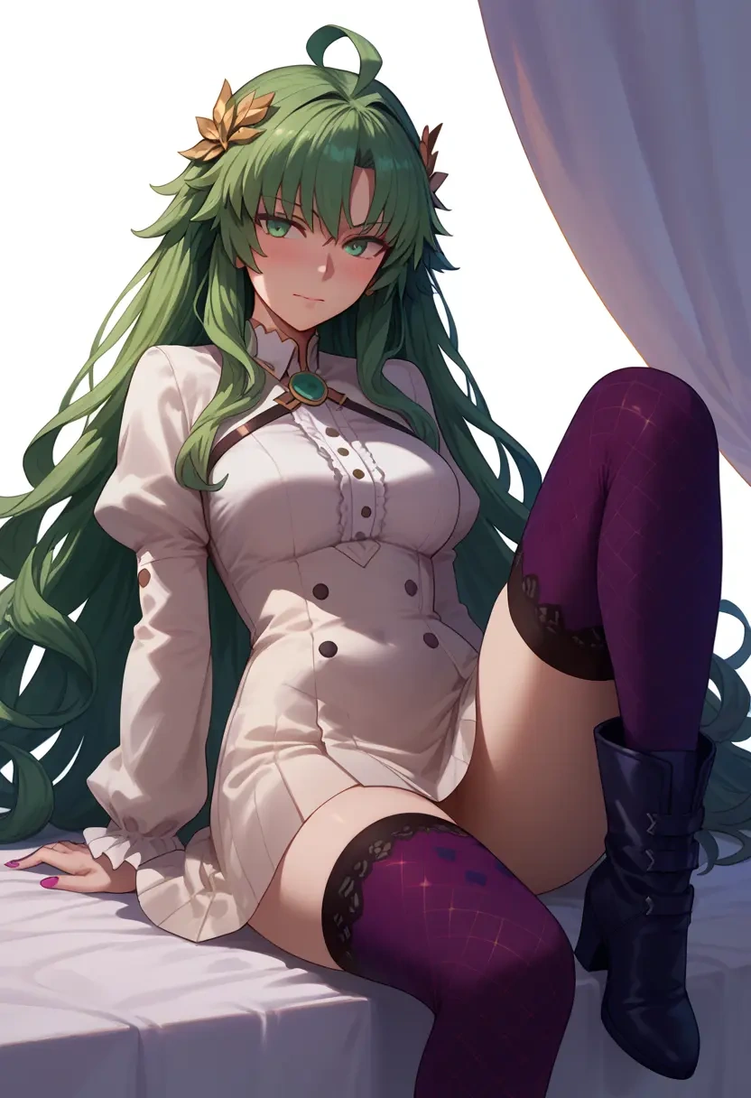 fate_(series),atalanta_(fate),shirt dress,belted,stockings  - 