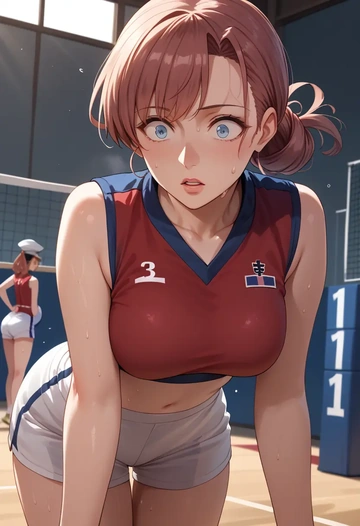 kantai_collection,atlanta_(kancolle),volleyball uniform  - AI generated anime art