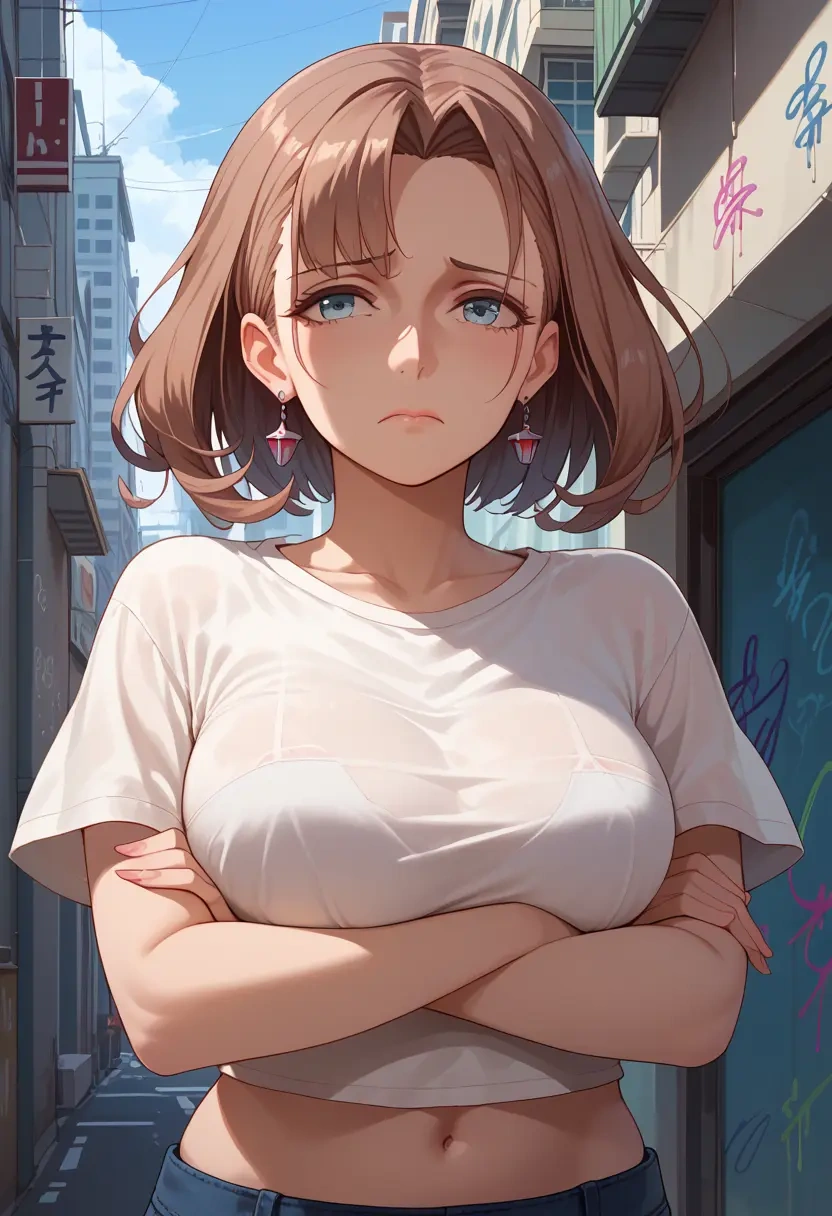 kantai_collection,atlanta_(kancolle),crop graffiti tee,dolphin shorts  - 