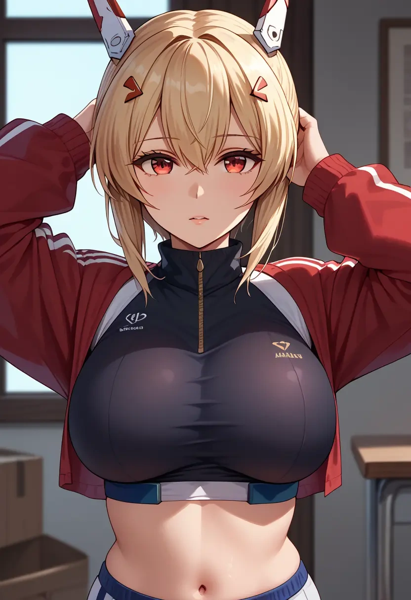 azur_lane,ayanami_(azur_lane),athletic,track suit  - 