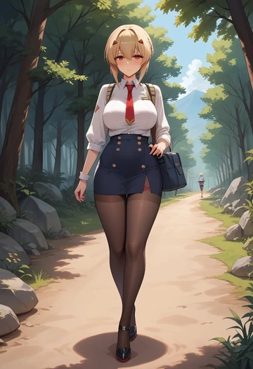 azur_lane,ayanami_(azur_lane),shorts, pantyhose  - AI generated anime art