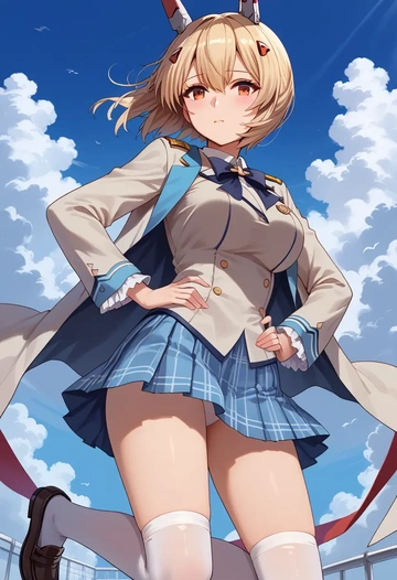 azur_lane,ayanami_(azur_lane),spring,student uniform,blazer  - AI generated anime art