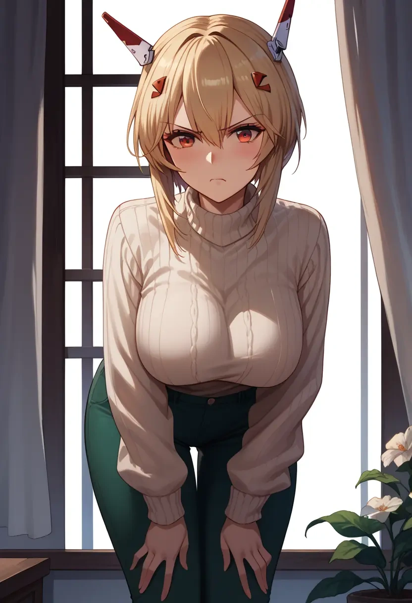 azur_lane,ayanami_(azur_lane),sweater  - 