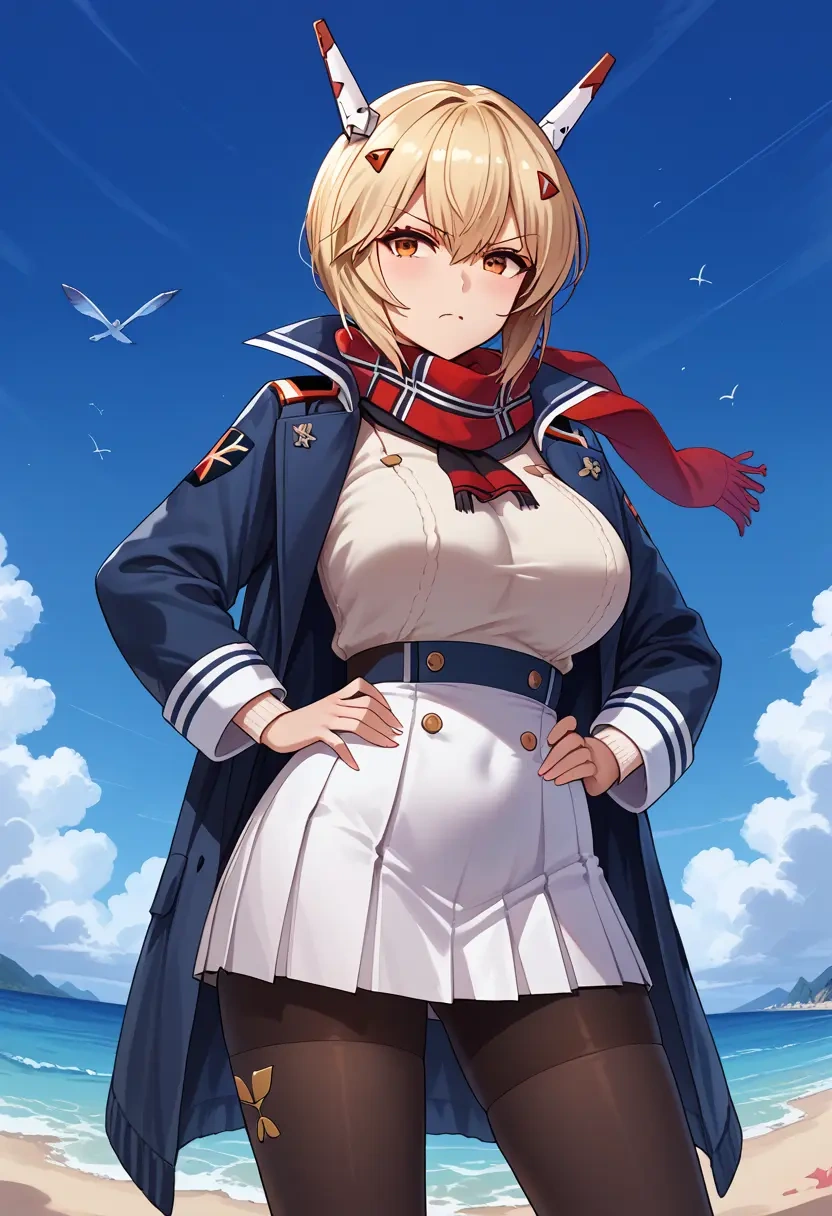 azur_lane,ayanami_(azur_lane),winter,student uniform,puffer coat  - 