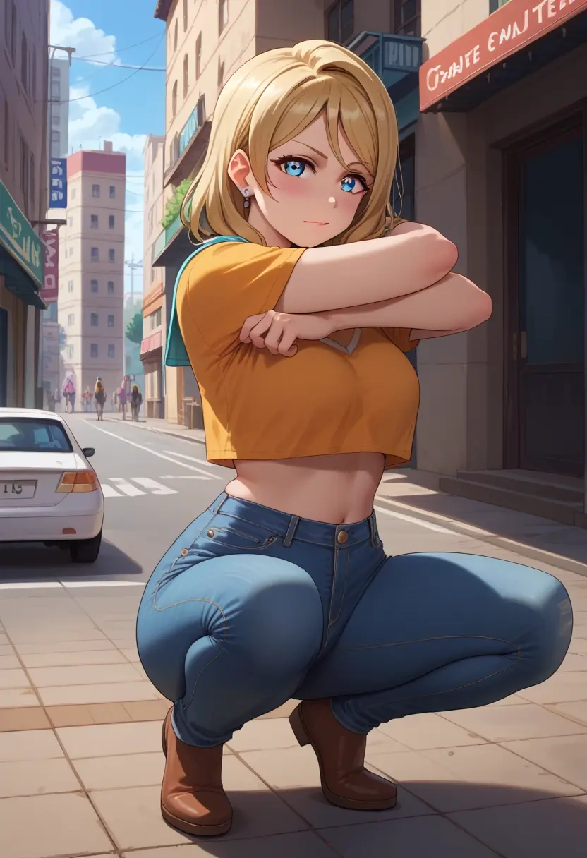 love_live!,ayase_eli,crop top  - 