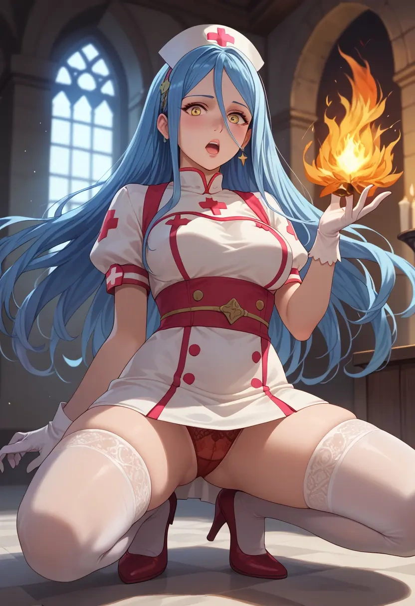 fire_emblem,azura_(fire_emblem),nurse,stockings,sexy,panties  - 