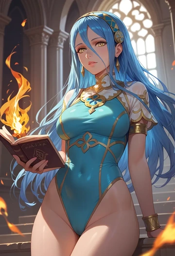 fire_emblem,azura_(fire_emblem),swimsuit,sexy  - AI generated anime art