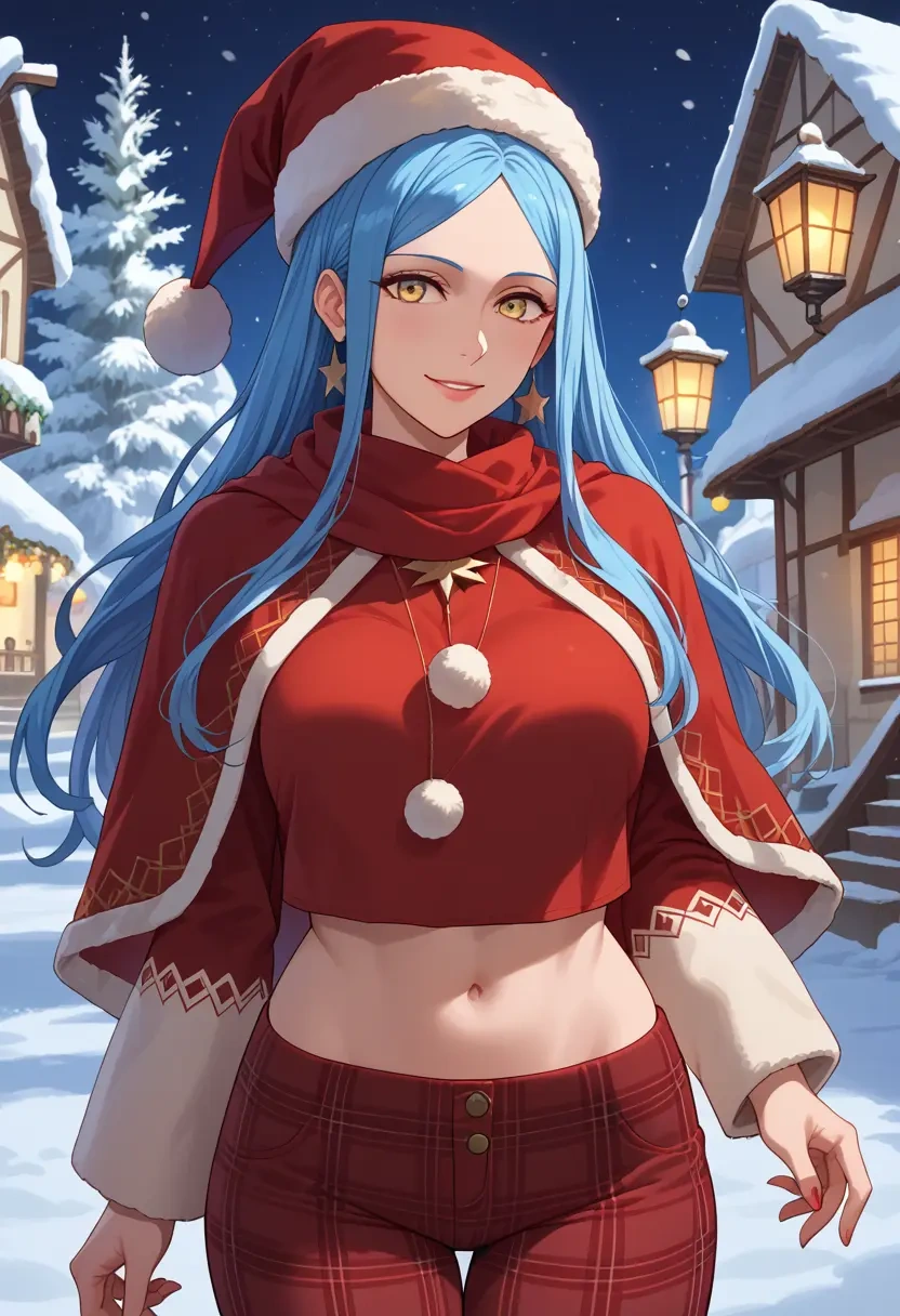 fire_emblem,azura_(fire_emblem),Christmas,plaid trousers  - 