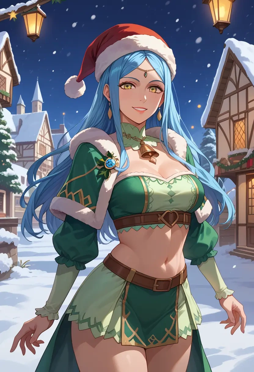 fire_emblem,azura_(fire_emblem),Christmas,dress  - 