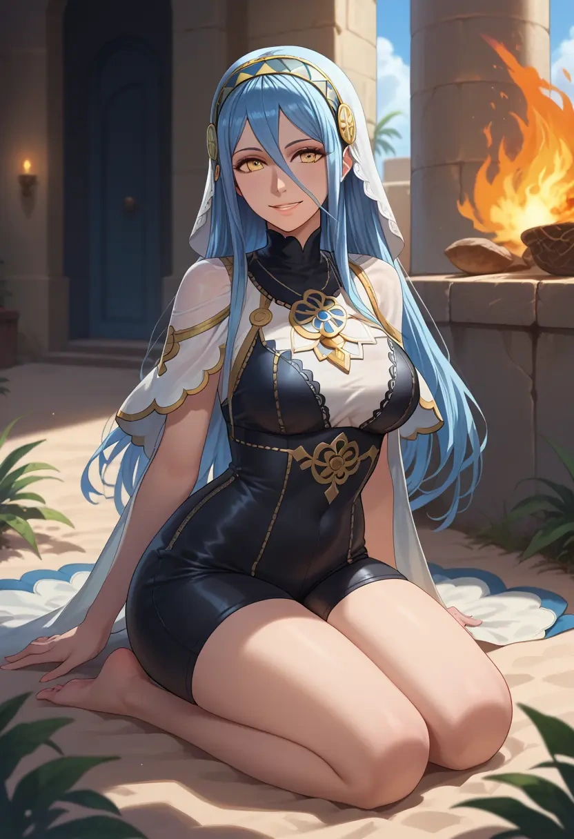 fire_emblem,azura_(fire_emblem),leather,shorts  - 