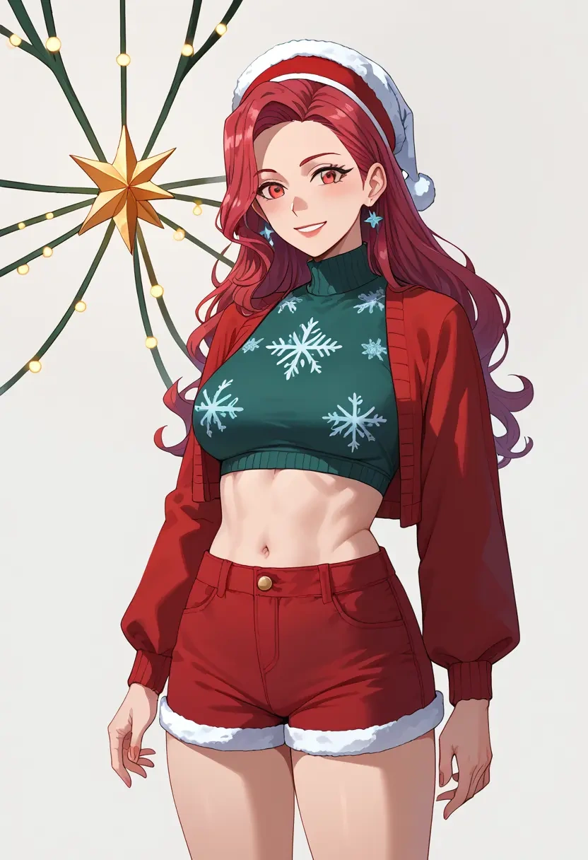 gegege_no_kitarou,backbeard,Christmas,red velvet shorts  - 