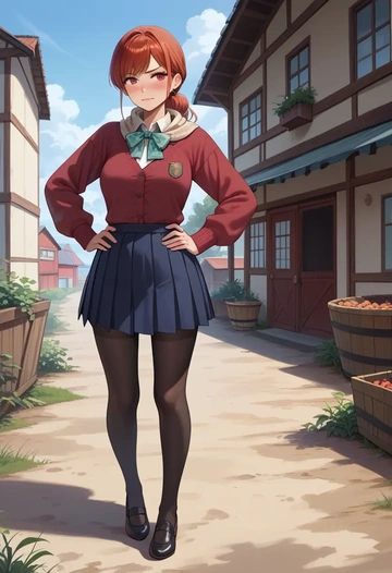 gegege_no_kitarou,backbeard,winter,student uniform,cardigan  - AI generated anime art