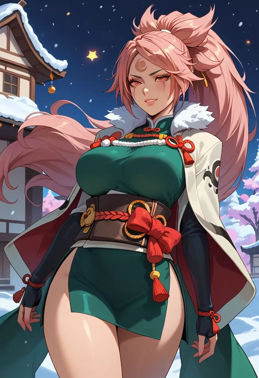 guilty_gear,baiken,Christmas,dress  - 